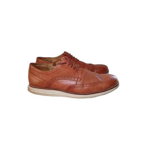 Cole Haan Mens Original Grand Shortwing Oxford Woodbury Ivory Size 8 main image 7